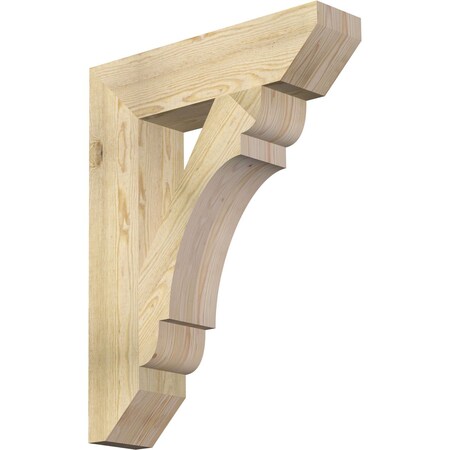 Ekena Millwork Olympic Slat Rough Sawn Bracket, Douglas Fir, 6"W x 26"D x 34"H BKT06X26X34OLY06RDF